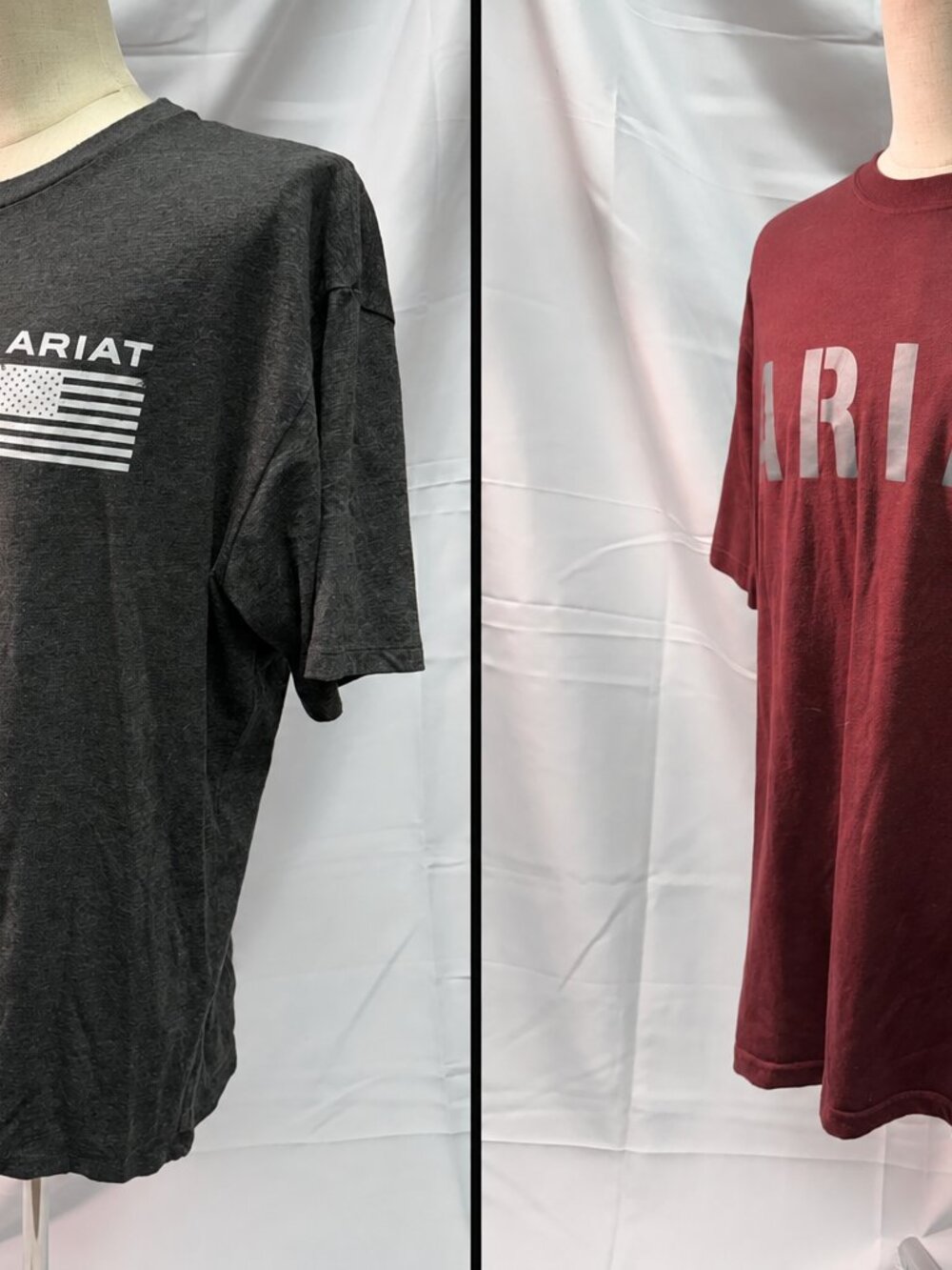 2 Pack - Ariat Men's XXL Graphic T Shirt-Rebar American Flag Western Workwear